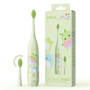 ORDO Sonic Kids’ Battery Toothbrush- Squishmallows Rutabaga- Green